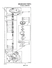 10 - Gearcase parts for Whirlpool Washer LA8580XWG0 from AppliancePartsPros.com