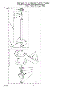 07 - Brake And Drive Tube parts for Whirlpool Washer RAX6144EW0 from AppliancePartsPros.com
