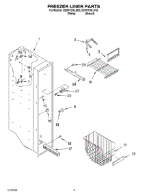 04 - Freezer Liner parts for Whirlpool Refrigerator ED2NTGXLT02 from AppliancePartsPros.com