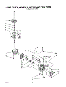 07 - Brake, Clutch, Gearcase, Motor And Pump parts for Whirlpool Washer RAL5144AL0 from AppliancePartsPros.com