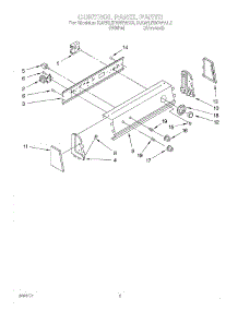03 - Control Panel parts for Kitchenaid Washer KAWL500WAL0 from AppliancePartsPros.com