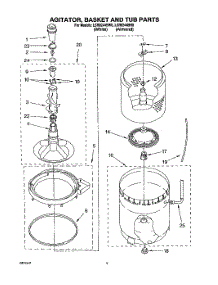 04 - Agitator, Basket And Tub parts for Whirlpool Washer LSR8244BN0 from AppliancePartsPros.com