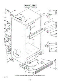 03 - Cabinet parts for Kitchenaid Refrigerator KTRF18MSWH10 from AppliancePartsPros.com