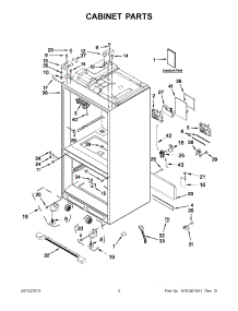 03 - Shelf Parts parts for Whirlpool Refrigerator CT21GKXPQ01 from AppliancePartsPros.com