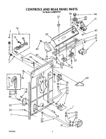 03 - Controls And Rear Panel parts for Whirlpool Washer LA6800XTM1 from AppliancePartsPros.com