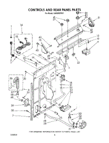 03 - Controls And Rear Panel parts for Whirlpool Washer LA6055XTW1 from AppliancePartsPros.com