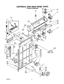 03 - Controls And Rear Panel parts for Whirlpool Washer 3LA5801XXN0 from AppliancePartsPros.com