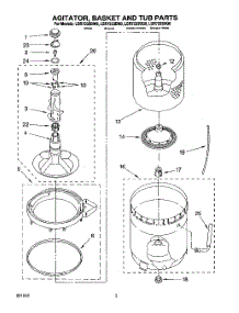04 - Agitator, Basket And Tub parts for Whirlpool Washer LSR7233BG0 from AppliancePartsPros.com