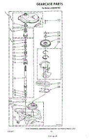 10 - Gearcase parts for Whirlpool Washer LA5800XTN0 from AppliancePartsPros.com