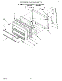 07 - Freezer Door parts for Kitchenaid Refrigerator KTRD18KXWH30 from AppliancePartsPros.com