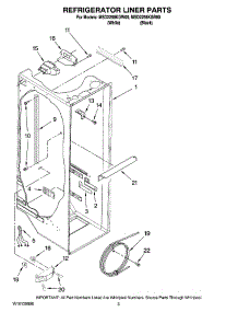 02 - Refrigerator Liner Parts parts for Maytag Refrigerator MSD2258KGB00 from AppliancePartsPros.com