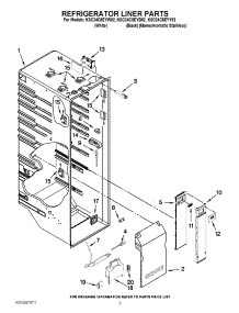 04 - Refrigerator Door parts for Whirlpool Refrigerator CT18AKXKT00 from AppliancePartsPros.com