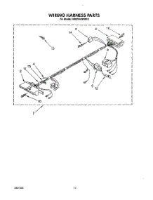 09 - Wiring Harness parts for Kitchenaid Washer KAWE540WWH2 from AppliancePartsPros.com