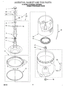 04 - Agitator, Basket And Tub parts for Whirlpool Washer LSR7233BQ2 from AppliancePartsPros.com