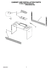 06 - Cabinet And Installation Parts parts for Whirlpool Microwave IMH16XVQ0 from AppliancePartsPros.com