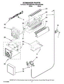 10 - Icemaker Parts parts for Maytag Refrigerator MSD2258KGB00 from AppliancePartsPros.com