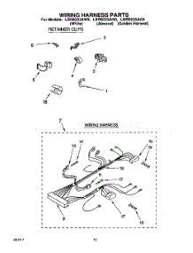 08 - Wiring Harness parts for Whirlpool Washer LBR6233AW0 from AppliancePartsPros.com