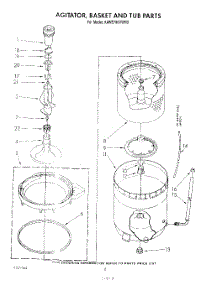 05 - Agitator, Basket And Tub parts for Kitchenaid Washer KAWE750VAL0 from AppliancePartsPros.com