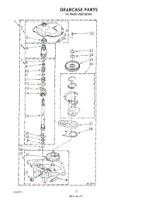 10 - Gearcase parts for Whirlpool Washer LA6010XTG0 from AppliancePartsPros.com