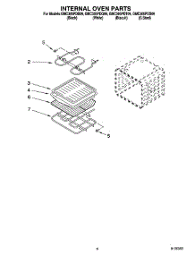 05 - Internal Oven Parts parts for Whirlpool Oven GMC305PDB09 from AppliancePartsPros.com