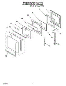 02 - Oven Door Parts parts for Whirlpool Oven IBS550PRS00 from AppliancePartsPros.com