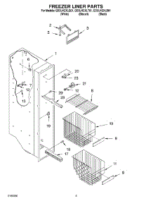 04 - Freezer Liner parts for Whirlpool Refrigerator GD2LHGXLT01 from AppliancePartsPros.com