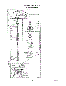 10 - Gearcase parts for Kitchenaid Washer KAWE540WAL2 from AppliancePartsPros.com