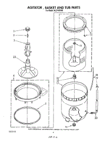 04 - Agitator, Basket And Tub parts for Whirlpool Washer AL5143VW0 from AppliancePartsPros.com