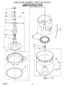 04 - Agitator, Basket And Tub parts for Whirlpool Washer LST7233AQ0 from AppliancePartsPros.com