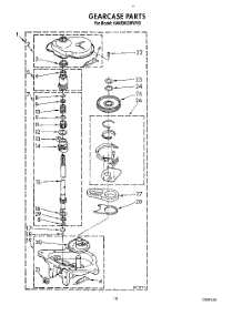 10 - Gearcase parts for Kitchenaid Washer KAWE860WAL3 from AppliancePartsPros.com