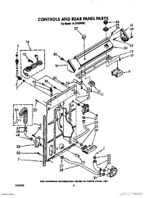 03 - Controls And Rear Panel parts for Whirlpool Washer AL3132WL0 from AppliancePartsPros.com