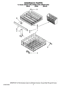 06 - Dishrack Parts, Optional Parts (Not Included) parts for Maytag Dishwasher MDB3601AWQ0 from AppliancePartsPros.com