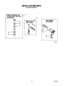11 - Water System parts for Whirlpool Washer AX5133VW1 from AppliancePartsPros.com