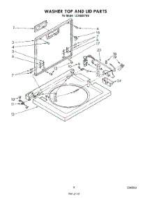 04 - Washer Top And Lid parts for Whirlpool Washer LC4500XTN0 from AppliancePartsPros.com