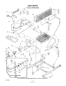 05 - Unit parts for Kitchenaid Refrigerator KTRF20KVWH00 from AppliancePartsPros.com