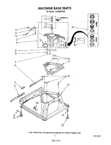 07 - Machine Base parts for Whirlpool Washer LA5360XTW0 from AppliancePartsPros.com