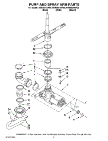 04 - Pump And Spray Arm Parts parts for Maytag Dishwasher MDB3601AWB0 from AppliancePartsPros.com