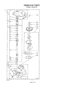 11 - Gearcase parts for Whirlpool Washer LA6058XTF0 from AppliancePartsPros.com