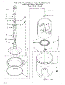 03 - Agitator, Basket And Tub parts for Whirlpool Washer 4LSC8255BQ4 from AppliancePartsPros.com