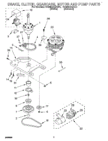 05 - Brake, Clutch, Gearcase, Motor & Pump parts for Whirlpool Washer RAM5243AW0 from AppliancePartsPros.com