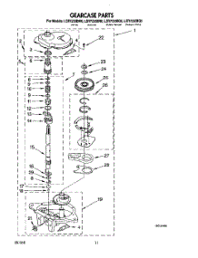 09 - Gearcase parts for Whirlpool Washer LSR7233BQ0 from AppliancePartsPros.com