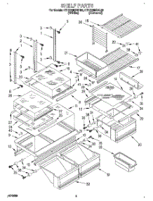 04 - Shelf, Lit / Optional parts for Kitchenaid Refrigerator KTHS20MBWH00 from AppliancePartsPros.com