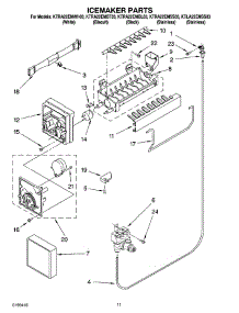 06 - Icemaker Parts parts for Kitchenaid Refrigerator KTRA22EMWH03 from AppliancePartsPros.com