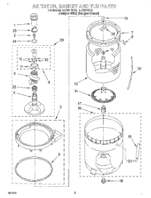 04 - Agitator, Basket And Tub parts for Whirlpool Washer LLT8244DQ0 from AppliancePartsPros.com