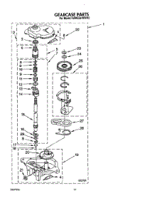 10 - Gearcase parts for Kitchenaid Washer KAWE564WWH3 from AppliancePartsPros.com