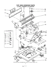 02 - Top And Console parts for Whirlpool Washer LA7685XKW1 from AppliancePartsPros.com
