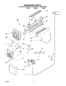 11 - Icemaker parts for Whirlpool Refrigerator GD2LHGXLB01 from AppliancePartsPros.com