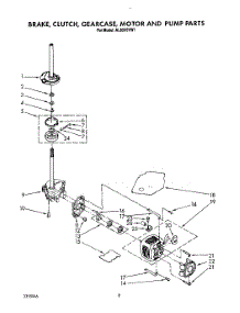 07 - Brake, Clutch, Gearcase, Motor And Pump parts for Whirlpool Washer AL6245VW1 from AppliancePartsPros.com