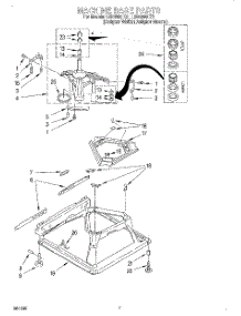 04 - Machine Base parts for Whirlpool Washer LSR8300EZ1 from AppliancePartsPros.com