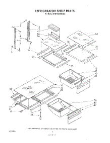 04 - Refrigerator Shelf parts for Kitchenaid Refrigerator KTRF22KTTO00 from AppliancePartsPros.com